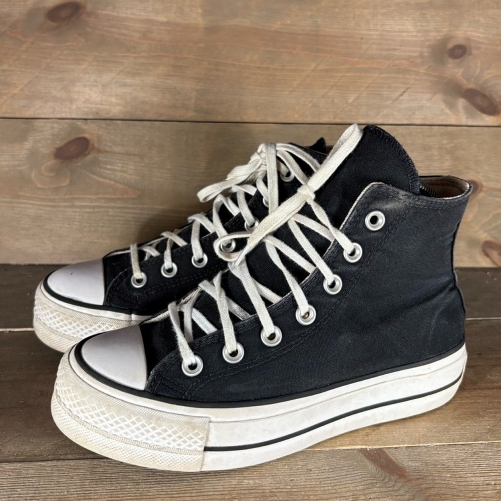 converse all star lift platform womens size 6 shoes black comfort sneakers